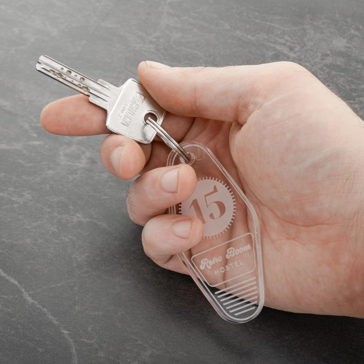 Acrylic Keychain - Ponza - size 38x80mm - BA042