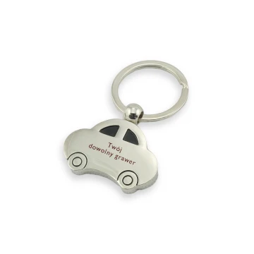 CAR KEYCHAIN - shiny metal with any engraving - BP62