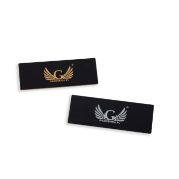 ID Badge - Medium - Black with Gold or Silver Engraving - ID102