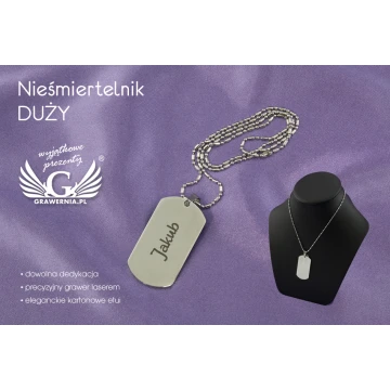 LARGE DOG TAG - metal with any engraving