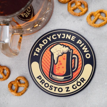 Beer coasters with any print size 110x110mm - set of 100 pieces - PDK026