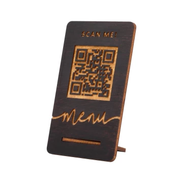 Menu Stand with QR Code - size 55x90mm - ST054