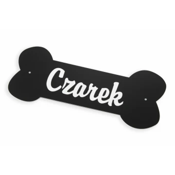 Nameplate for dog house with any name - size: 250x100mm - engraving laminate - TAB051