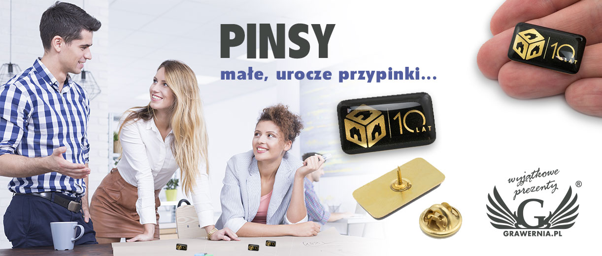 PINS ENGRAVED AS JEWELLERY