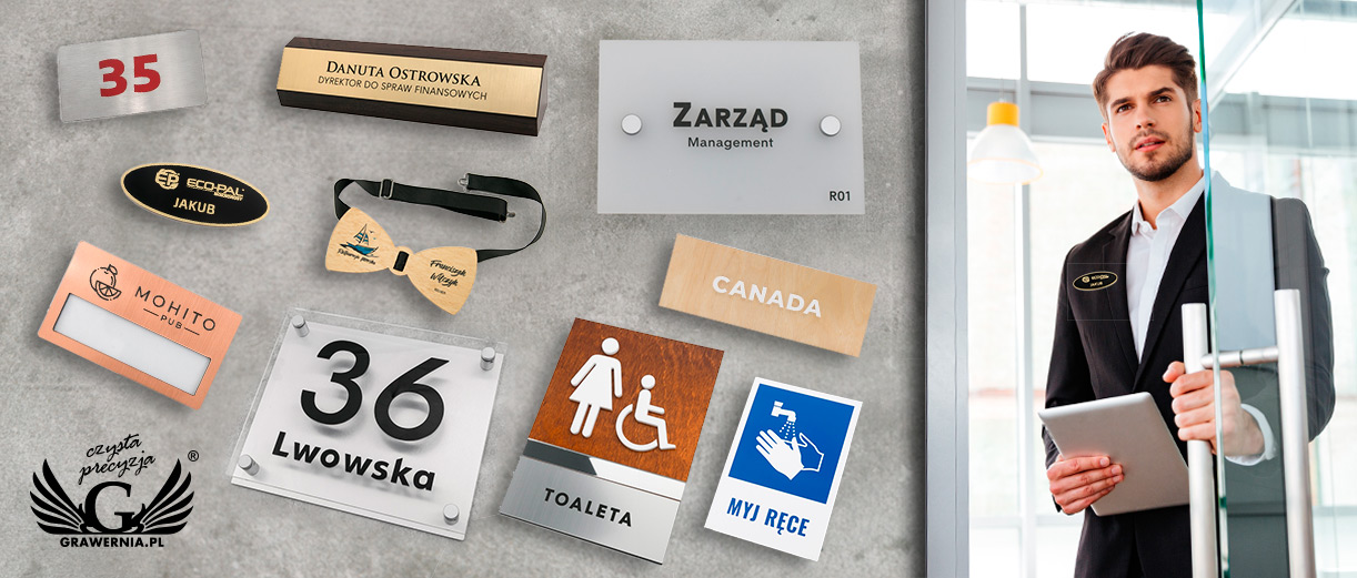 SIGNS, PLAQUES, BUSINESS CARDS, BADGES