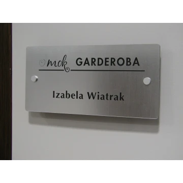 PLAQUE with SPACERS - size 250x120mm
