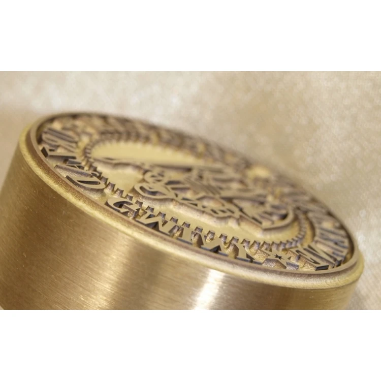 Brass Stamp 38mm Engraving Depth Approximately 0.7mm