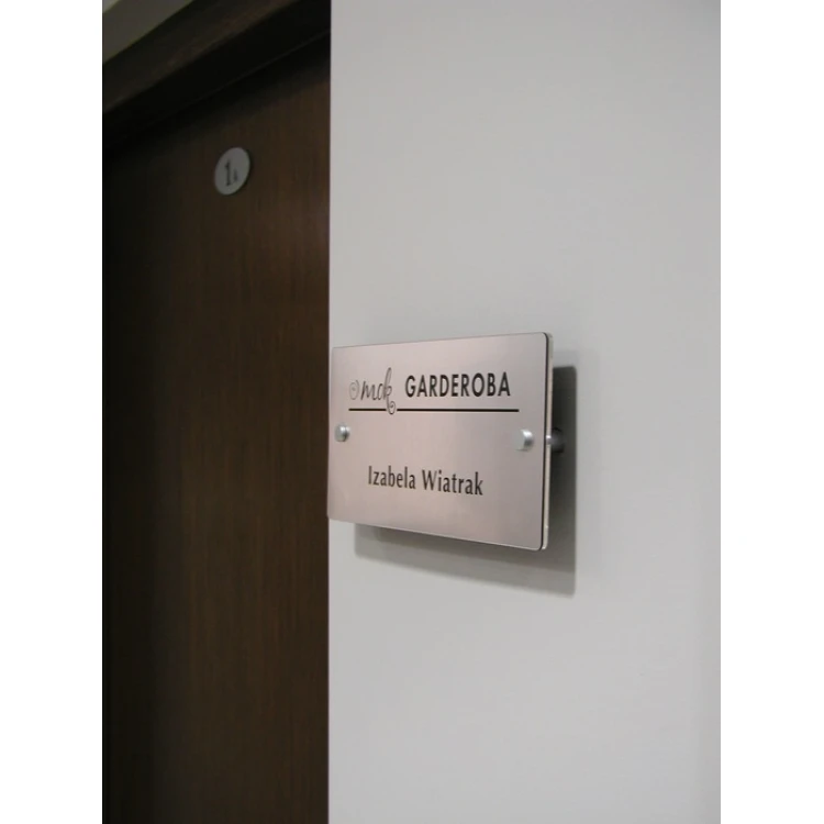 PLAQUE with SPACERS - size 250x120mm