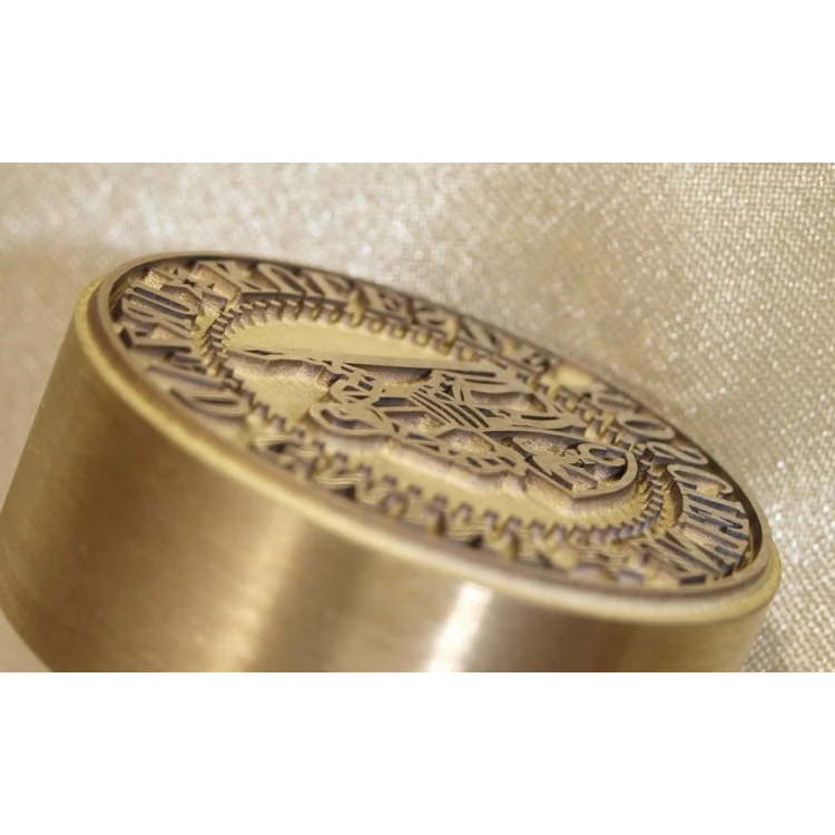 Brass Stamp 38mm Engraving Depth Approximately 0.7mm