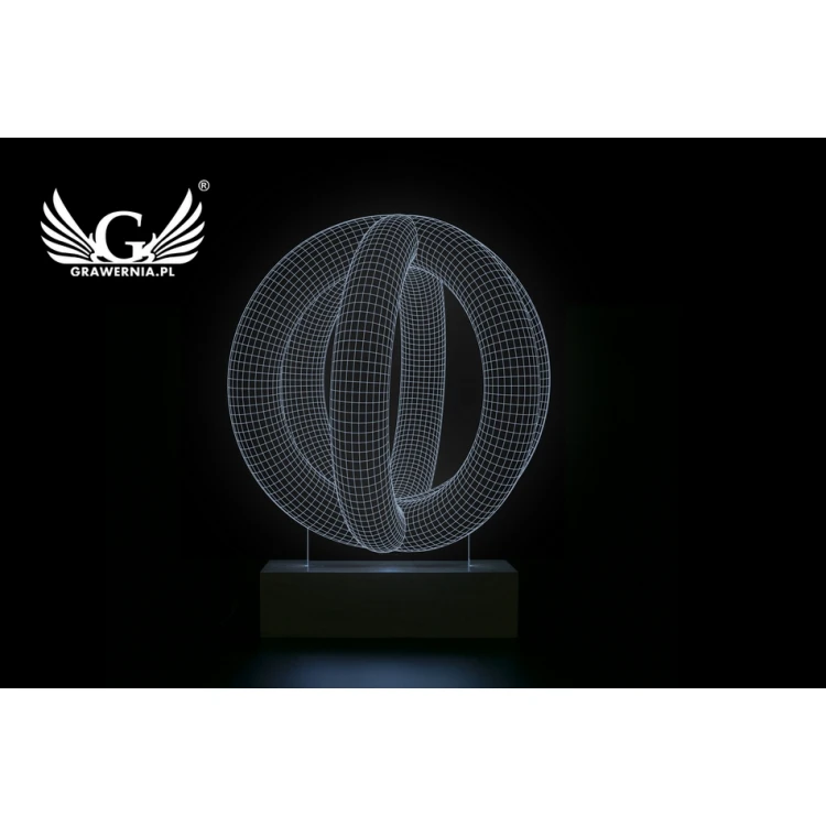 Abstract 1 - 3D LED RGB Lamp Controlled by Remote - L3D017