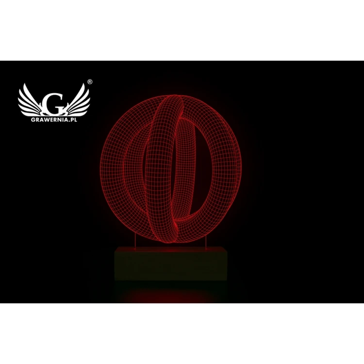 Abstract 1 - 3D LED RGB Lamp Controlled by Remote - L3D017