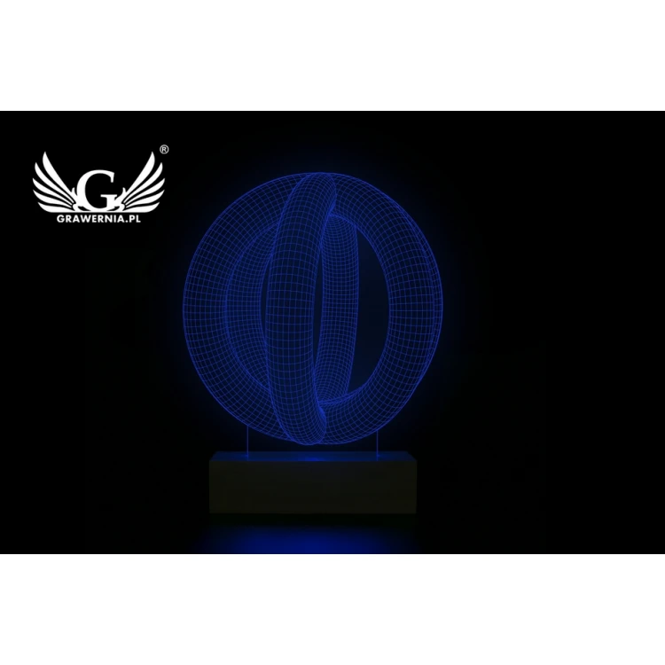 Abstract 1 - 3D LED RGB Lamp Controlled by Remote - L3D017