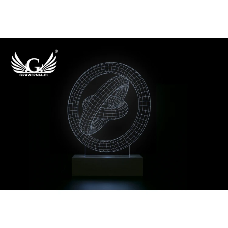 Abstract 2 - 3D LED RGB Lamp Controlled by Remote - L3D018