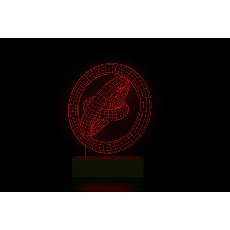 Abstract 2 - 3D LED RGB Lamp Controlled by Remote - L3D018