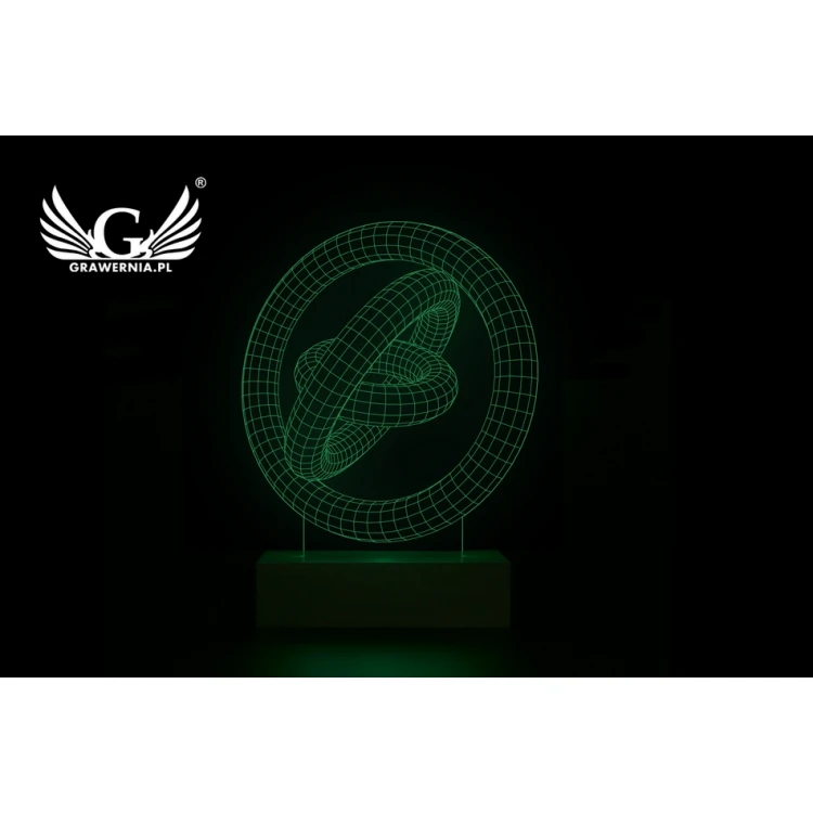 Abstract 2 - 3D LED RGB Lamp Controlled by Remote - L3D018