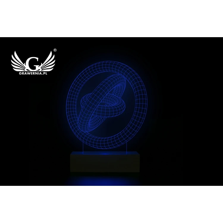Abstract 2 - 3D LED RGB Lamp Controlled by Remote - L3D018