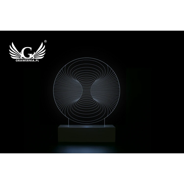 Abstract 3 - 3D LED RGB Lamp Controlled by Remote - L3D019