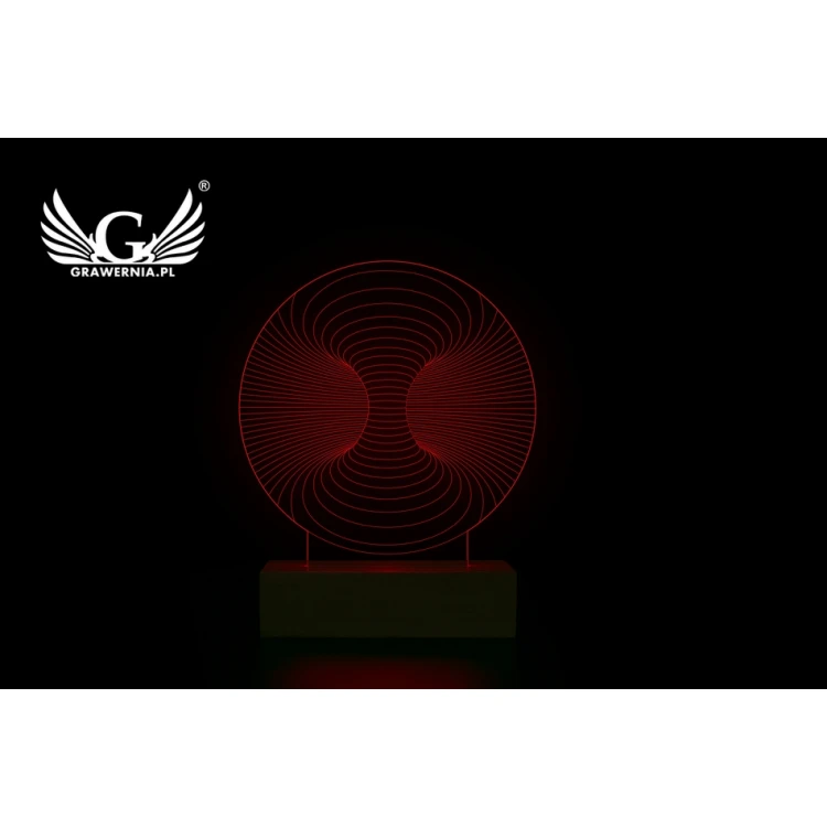 Abstract 3 - 3D LED RGB Lamp Controlled by Remote - L3D019