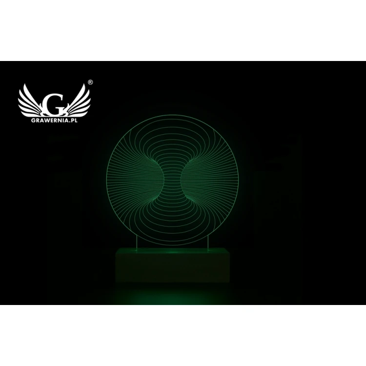 Abstract 3 - 3D LED RGB Lamp Controlled by Remote - L3D019