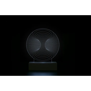 Abstract 3 - 3D LED RGB Lamp Controlled by Remote - L3D019