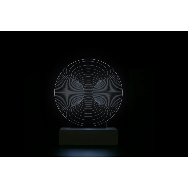 Abstract 3 - 3D LED RGB Lamp Controlled by Remote - L3D019