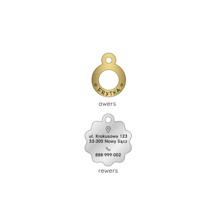ID Tag - Premium Keychain for Dog and Cat with Your Engraving - BDZ048