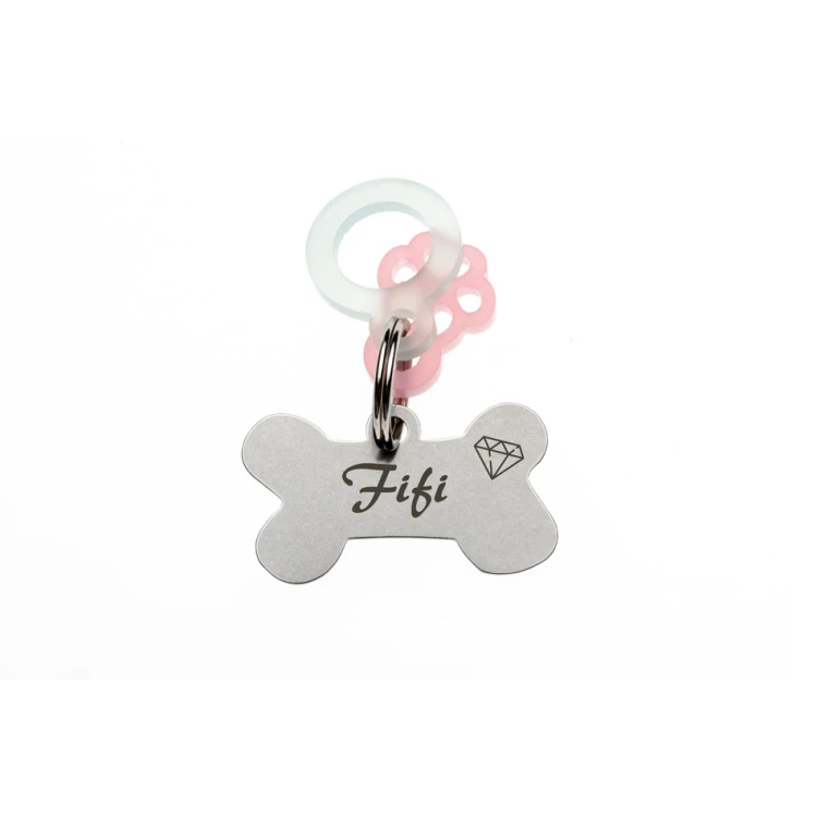 ID Tag - Premium Keychain for Dog and Cat with Your Engraving - BDZ062