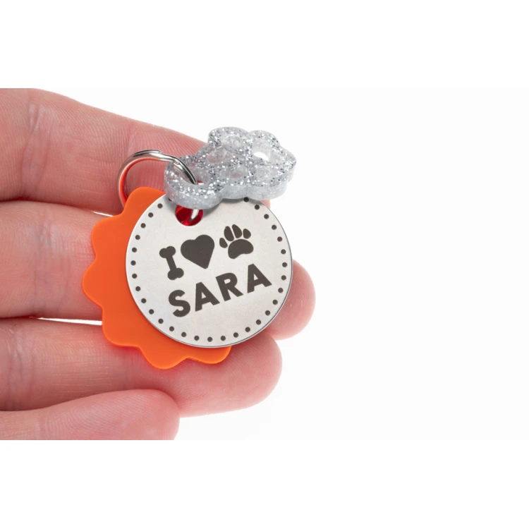 ID Tag - Premium Keychain for Dog and Cat with Your Engraving - BDZ064