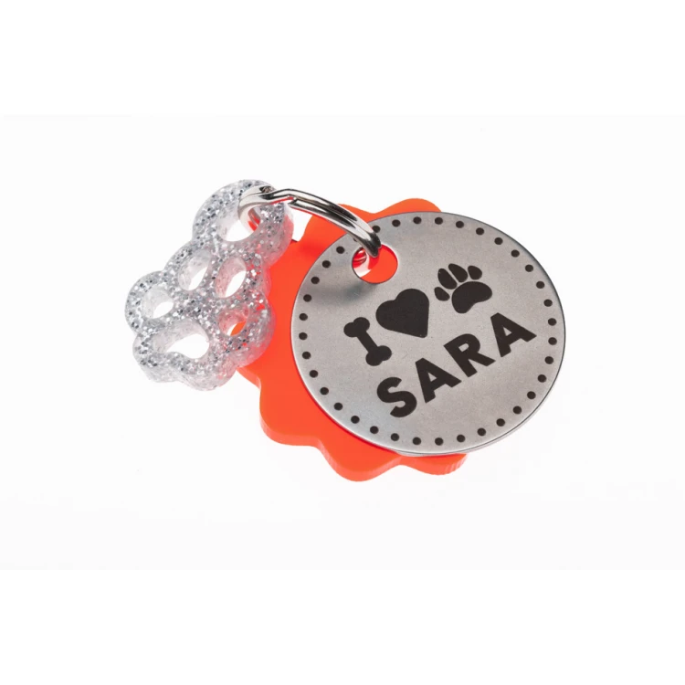 ID Tag - Premium Keychain for Dog and Cat with Your Engraving - BDZ064