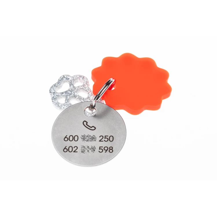ID Tag - Premium Keychain for Dog and Cat with Your Engraving - BDZ064