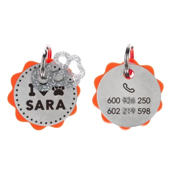 ID Tag - Premium Keychain for Dog and Cat with Your Engraving - BDZ064