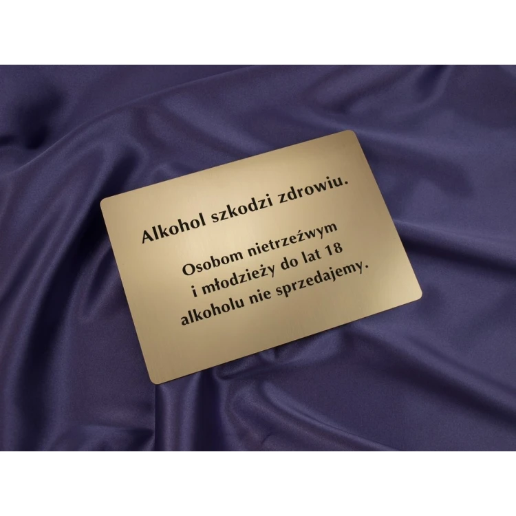 Alcohol is harmful to health - A5 sign (148x210mm)