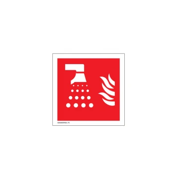 Water Mist Applicator - Fire Safety Sign 150x150mm - PVC - UV Color Print - BHP129