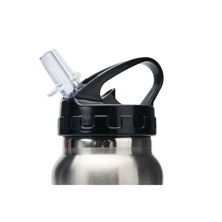 Sport Water Bottle 550 ml - Stainless Steel - Silver Color