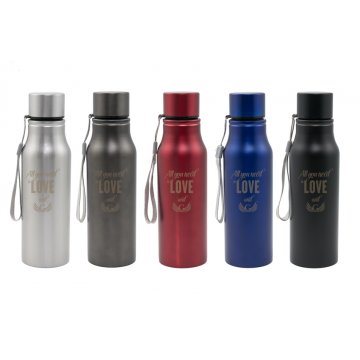 Steel Water Bottle with Engraving - Kimo - 700ml capacity - BID006