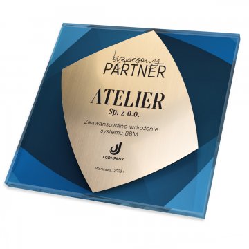 Business Glass Diploma - Square - Colorful UV Print - DUV105