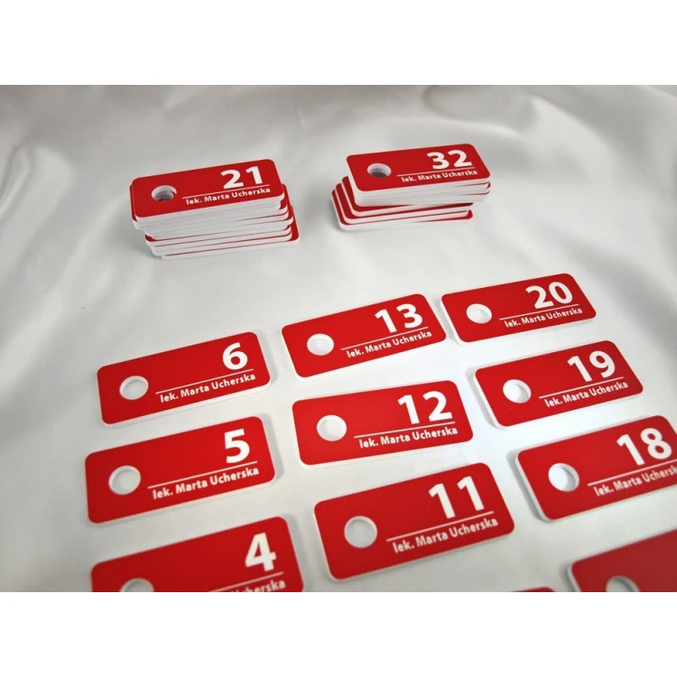 Patient Registration Blocks - Red - Medical Clinic