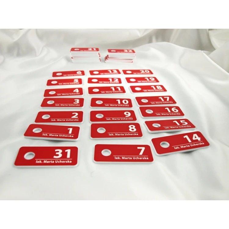 Patient Registration Blocks - Red - Medical Clinic