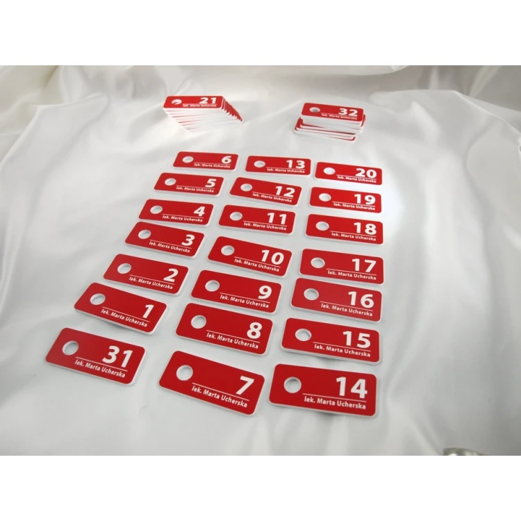 Patient Registration Blocks - Red - Medical Clinic