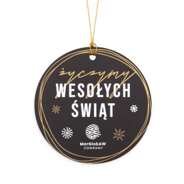 80 mm Christmas Bauble with Your Logo - UV Digital Print - BDR057