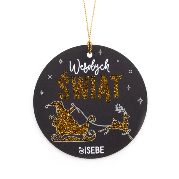 80 mm Christmas Bauble with Your Logo - UV Digital Print - BDR059