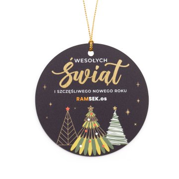 80 mm Christmas Bauble with Your Logo - UV Digital Print - BDR060