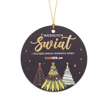 80 mm Christmas Bauble with Your Logo - UV Digital Print - BDR060