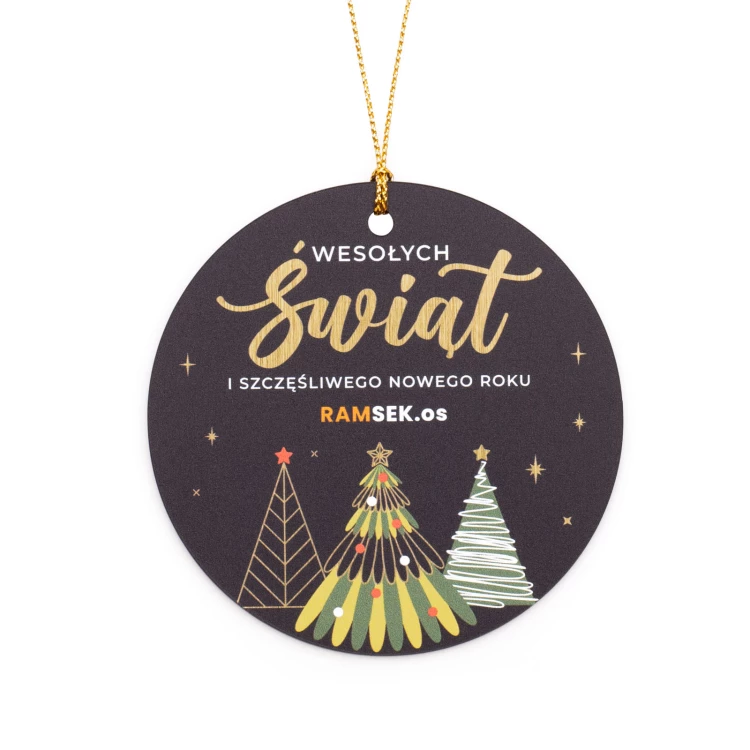 80 mm Christmas Bauble with Your Logo - UV Digital Print - BDR060