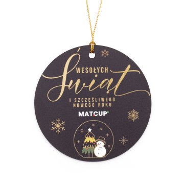 80 mm Christmas Bauble with Your Logo - UV Digital Print - BDR061