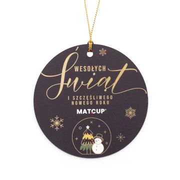 80 mm Christmas Bauble with Your Logo - UV Digital Print - BDR061