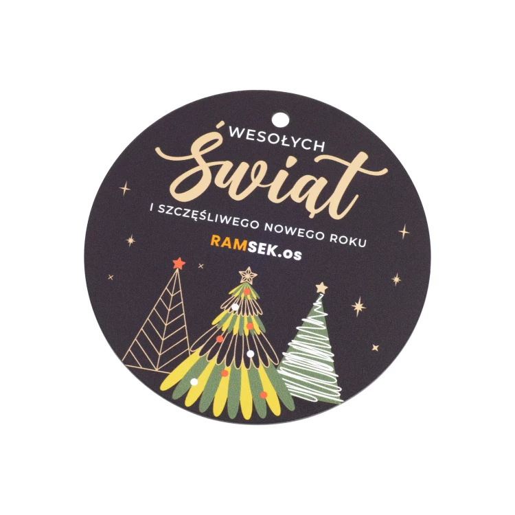 80 mm Christmas Bauble with Your Logo - UV Digital Print - BDR060