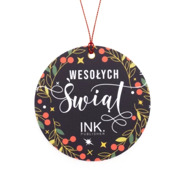 80 mm Christmas Bauble with Your Logo - UV Digital Print - Set of 100 pieces - BDR062