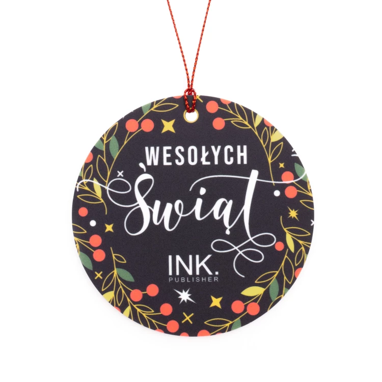 80 mm Christmas Bauble with Your Logo - UV Digital Print - Set of 100 pieces - BDR062