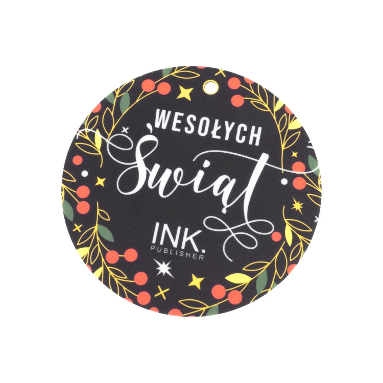 80 mm Christmas Bauble with Your Logo - UV Digital Print - Set of 100 pieces - BDR062